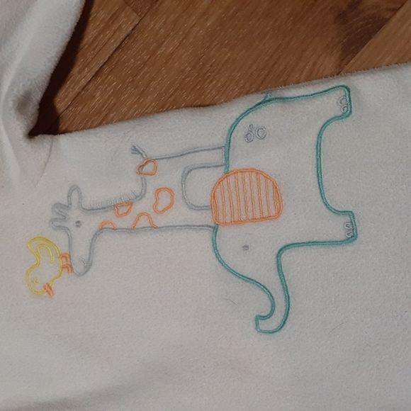 Carter's Fleece Long Sleeve Sleep Sack 0-9 Months GUC - Picture 5 of 7